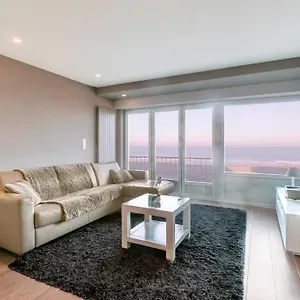 Montezuma Luxe Studio Met Frontaal Zeezicht Zonder Aparte Slaapkamer Appartement Ostende